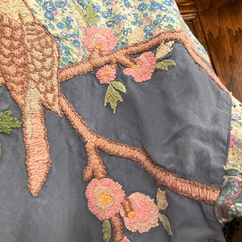 Magnolia Pearl Blue and Pink Unique Embroidered Top - Picture 7 of 14